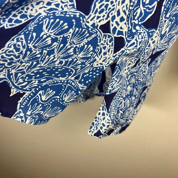 Lilly Pulitzer Renato Silk Tunic Top Blouse Shirt Size Small Snap To It Sequin - Picture 8 of 12